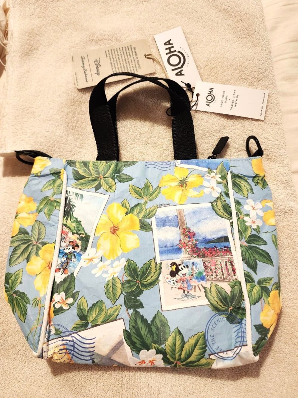 Disney X Aloha X Tommy Bahama New Mickey Minnie Mouse Crossbody Small Bag NWT
